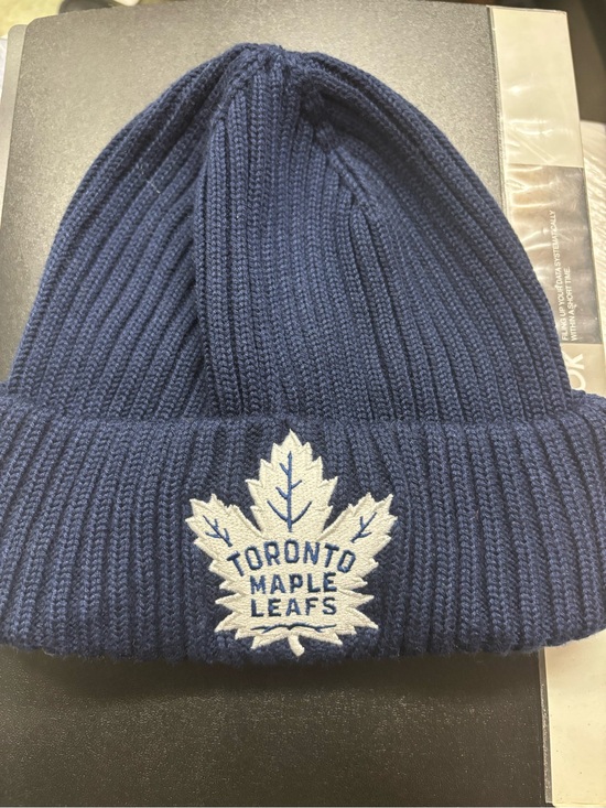 Other - Navy Knit Cuffed Beanie